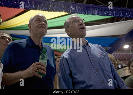 Fred Thompson e U.S. Il senatore da Iowa, il Repubblicano Chuck Grassley, alla Iowa State Fair Foto Stock