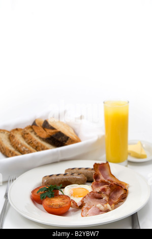 La completa prima colazione inglese Foto Stock