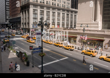 New York NY 9 Agosto 2008 Pershing Square Park Avenue e la 42th Street Foto Stock