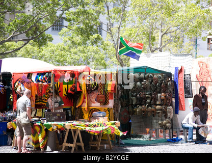 Piazza Greenmarket a Cape Town Foto Stock