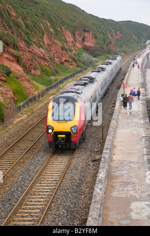 Devon ferroviaria costiera e il sentiero Foto Stock