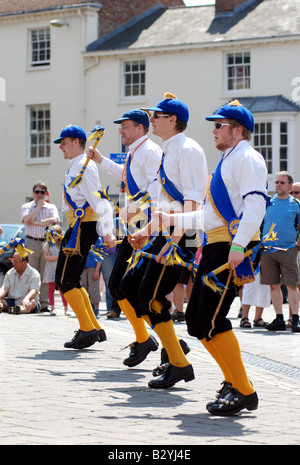 La Wakefield Morris ballerini a Warwick Folk Festival 2008, REGNO UNITO Foto Stock