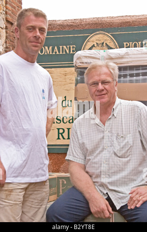 Franck e Pierre Piquemal. Domaine Piquemal, Espira de l'Agly, Roussillon, Francia Foto Stock