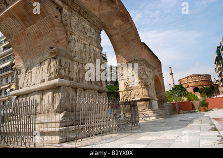 Galerio Arco di Trionfo. Rotonda chiesa. Salonicco, Macedonia, Grecia Foto Stock