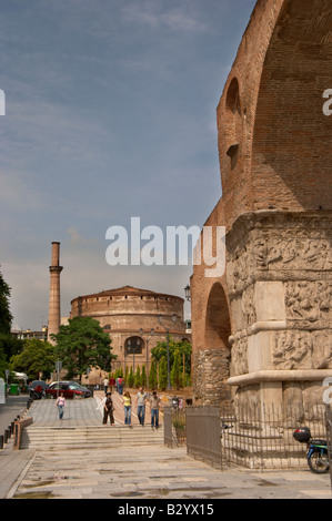 Galerio Arco di Trionfo. Rotonda chiesa. Salonicco, Macedonia, Grecia Foto Stock