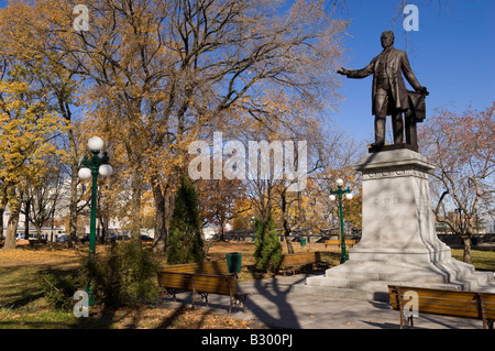 Cartier Statua in Montmorency Park, Quebec City, Quebec, Canada Foto Stock