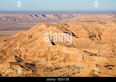 Tempio di Hatshepsut, Deir el-Bahri, Luxor, Egitto Foto Stock