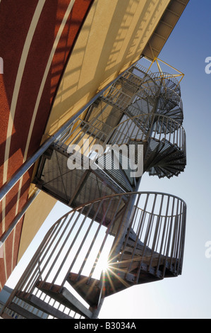 Cerca fino a scala a chiocciola, Baviera, Germania Foto Stock