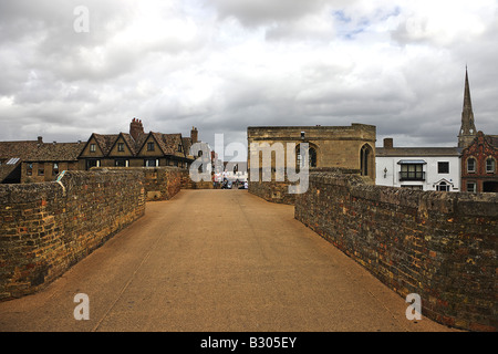 Ponte con cappella. St Ives. Cambridgeshire. East Anglia. Regno Unito. Foto Stock