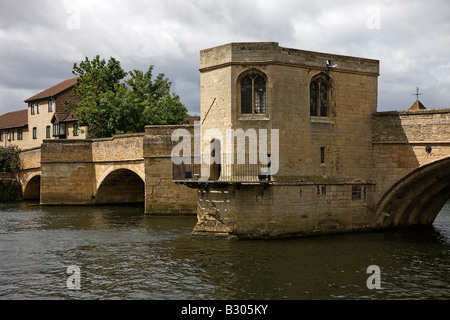 Ponte con cappella. St Ives. Cambridgeshire. East Anglia. Regno Unito. Foto Stock