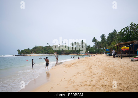 Unawatuna Beach, Galle, Sri Lanka Foto Stock