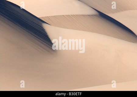 Mesquite dune di sabbia vicino a tubo da stufa pozzetti Parco Nazionale della Valle della Morte Foto Stock