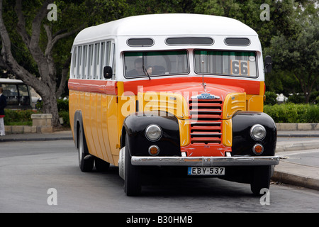 Classic Bus di Malta Foto Stock