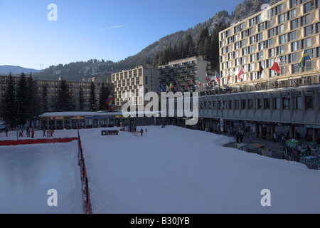 Flaine Ski Resort Gran Massiccio Foto Stock