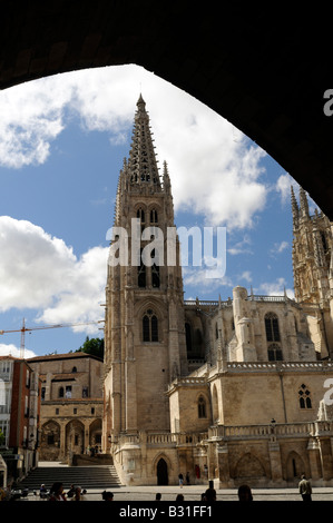 La Cattedrale di Burgos, Burgos, Castilla y León, Spagna Foto Stock