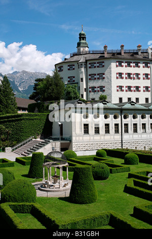 Il castello di Ambras: Palazzo e Giardini Foto Stock