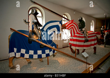 Il castello di Ambras: Il Armouries Foto Stock