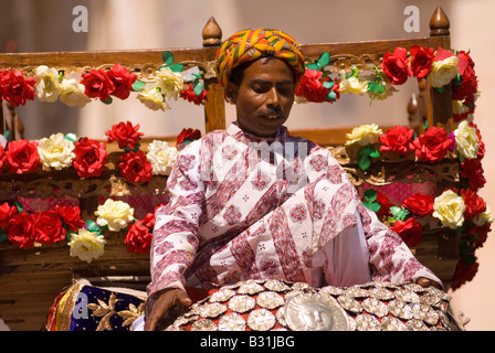 Riprese di 'il ghepardo ragazze : un mondo' presso il Palazzo di Città, Udaipur, Rajasthan, India, subcontinente, Asia Foto Stock