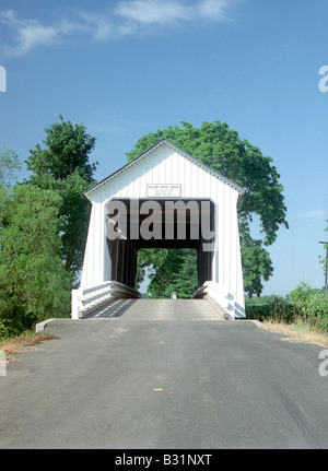 Parvin Creek Ponte Coperto Lane County Oregon USA Rattlesnake Road Lost Creek valle persa Lane Foto Stock