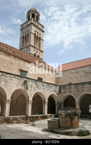 Il monastero francescano di Nostra Signora della Grazia in Hvar Foto Stock