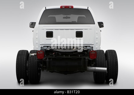 2008 Dodge Ram 3500 Telaio in bianco - Bassa/ampia parte posteriore Foto Stock