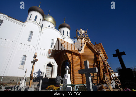 La Chiesa Russian-Orthodox presso il monastero Uspensky, Odessa, Ucraina Foto Stock