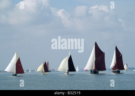 Chiatte e puzza di pesca Foto Stock