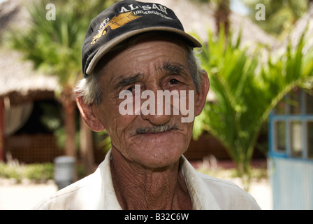 Anziano gentiluomo cubano Varadero Cuba Foto Stock