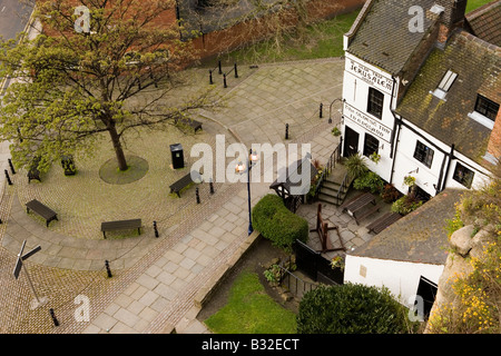 Ye Olde Trip to Jerusalem a oltre 800 anni questo è Englands più antica locanda vicino a Nottingham Castle Foto Stock