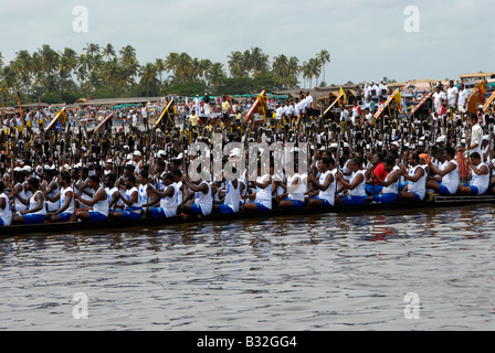 Nehru Trofeo boat race a Alleppey,Kerala, India Foto Stock
