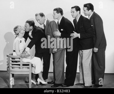 ASPETTA IL TUO TURNO Foto Stock