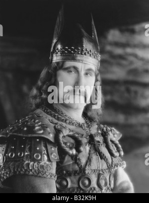 Ritratto di uomo in costume Viking Foto Stock