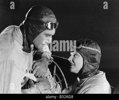 Matura in racing i cappelli e gli occhiali di protezione Foto Stock