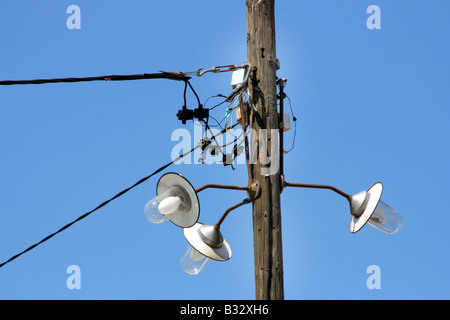 Lampione stradale croata di Zadar Foto Stock