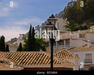 Lampione in Mijas Costa del Sol Andalucía, Spagna Foto Stock