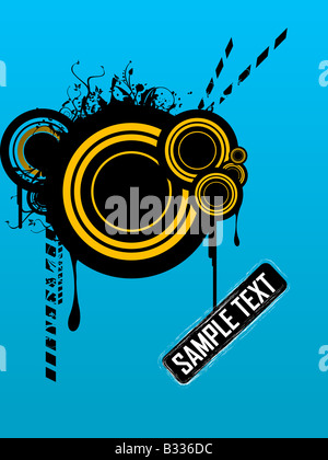 Textbox e cerchi Foto Stock