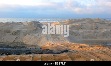 Dicco di costruzione per amplificare la costa Foto Stock