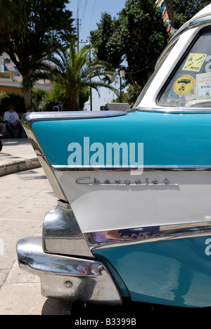 Vintage Blu Car 1957 Chevrolet station wagon 210 vista laterale Foto Stock