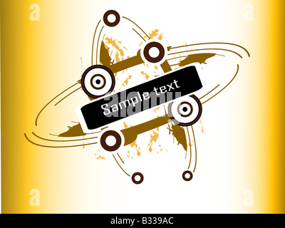 Un campione del testo su sfondo grungy Foto Stock