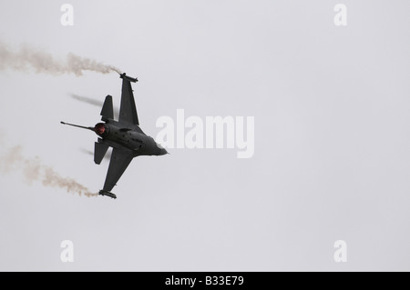 Lockheed Martin F-16 Fighting Falcon Farnborough Air Show 2008 Foto Stock