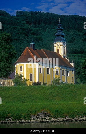 Engelszell Abbey, Abbey, Engelszell chiesa abbaziale, monastero trappista, monastero, chiesa parrocchiale, Engelhartszell, Austria Superiore Stato, Austria, Europa Foto Stock