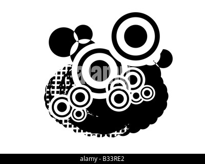 Textbox con cerchi Foto Stock