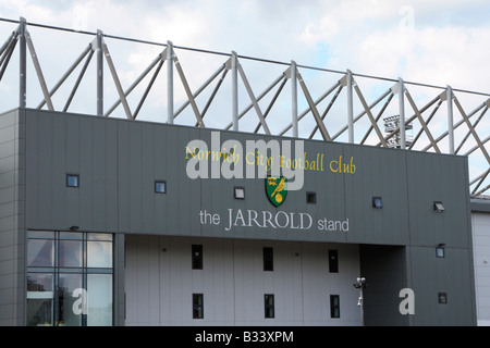 Norwich City Football Club il cavalletto jarrold Carrow Road nuovo stadio East Anglia norfolk England Regno unito Gb Foto Stock