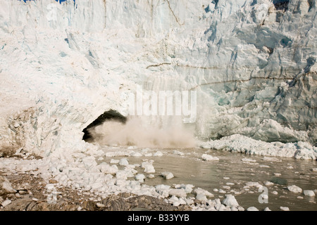 Il fondere rapidamente Russell ghiacciaio vicino a Kangerlussuaq in Groenlandia Foto Stock