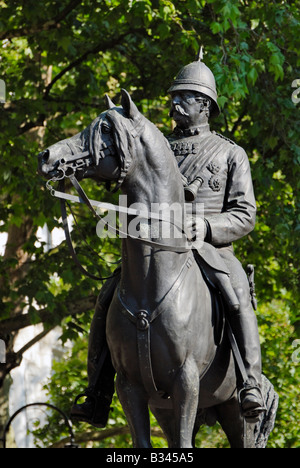 Statua di Lord Napier di Magdala, Queen's Gate, Londra Foto Stock