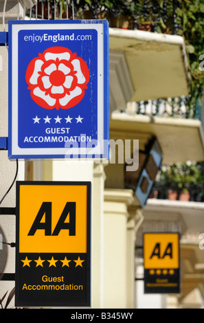 Vacanza a casa: AA 5 star Guest accommodation le schede in Eastbourne, East Sussex. Foto Stock