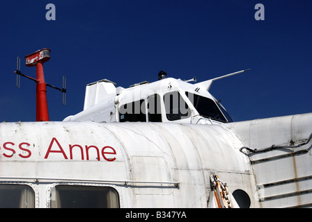 S.R.N.4. Ponte di volo / wheel house Princess Anne, Foto Stock