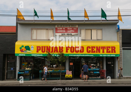 Punjabi mercato o il Little India quartiere a Vancouver in Canada Foto Stock