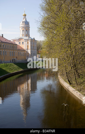 La Russia. San Pietroburgo. Alexander Nevsky Lavra o del Monastero di Alexander Nevsky,. Foto Stock