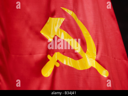 Bandiera vietnamita, red flag Vietnam Foto Stock